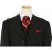 Masteloni Collection Solid Black Super 150'S Vested Suit 8001